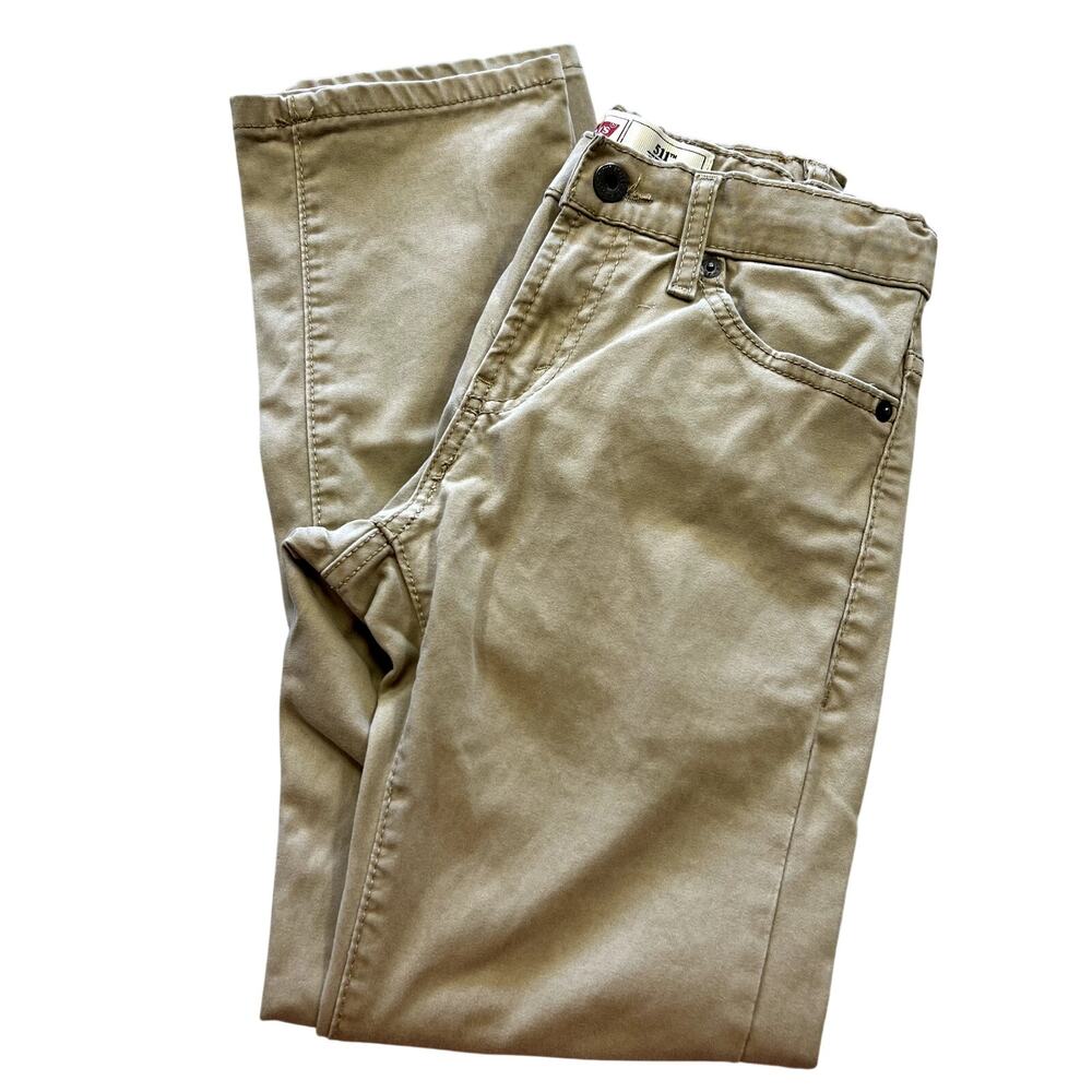 Levi's 511 Slim Boys Khaki Jeans Size 10
